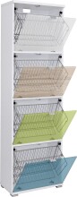 Schuhkipper >M-397< (BxHxT: 53x174x30 cm) in weiss...