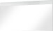 Garderobenspiegel >M-402< (BxHxT: 134x63x3 cm) in weiss - 134x63x3cm (BxHxT)