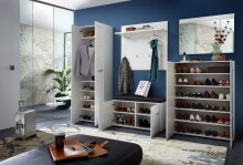 Kommode >M-402< (BxHxT: 90x120x36 cm) in weiss - 90x120x36cm (BxHxT)