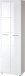 Garderobenschrank >M-402< (BxHxT: 59x197x37 cm) in weiss - 59x197x37cm (BxHxT)