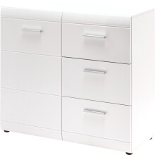 Kommode >M-402< (BxHxT: 96x86x40 cm) in weiss -...
