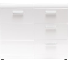 Kommode >M-402< (BxHxT: 96x86x40 cm) in weiss - 96x86x40cm (BxHxT)