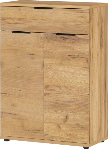Kommode >M-392< (BxHxT: 75x108x37 cm) in braun - 75x108x37cm (BxHxT)