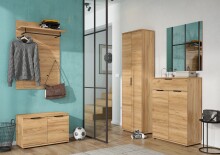 Kommode >M-392< (BxHxT: 75x108x37 cm) in braun - 75x108x37cm (BxHxT)