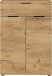 Kommode >M-392< (BxHxT: 75x108x37 cm) in braun - 75x108x37cm (BxHxT)