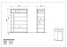 Kommode >M-392< (BxHxT: 75x108x37 cm) in braun - 75x108x37cm (BxHxT)