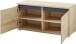 Schuhbank >M-401< (BxHxT: 96x52x40 cm) in braun | hellbraun - 96x52x40cm (BxHxT)