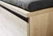 Schuhbank >M-401< (BxHxT: 96x52x40 cm) in braun | hellbraun - 96x52x40cm (BxHxT)