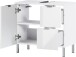Waschbeckenunterschrank >M-415< (BxHxT: 60x56x34 cm) in weiss - 60x56x34 (BxHxT)