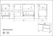 Waschbeckenunterschrank >M-415< (BxHxT: 80x56x34 cm) in weiss - 80x56x34 (BxHxT)