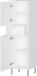 Midischrank >M-415< (BxHxT: 34x120x34 cm) in weiss - 34x120x34cm (BxHxT)