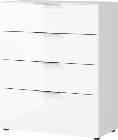 Kommode >M-404< (BxHxT: 83x102x42 cm) in weiss - 83x102x42cm (BxHxT)