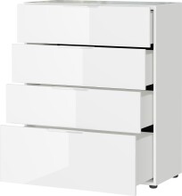 Kommode >M-404< (BxHxT: 83x102x42 cm) in weiss -...