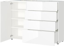 Sideboard >M-404< (BxHxT: 134x102x42 cm) in weiss -...