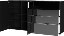 Sideboard >M-404< (BxHxT: 184x102x42 cm) in schwarz...