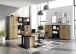 Aktenschrank >M-416< (BxHxT: 80x200x40 cm) in anthrazit | hellbraun