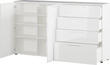 Sideboard >M-403< (BxHxT: 186x107x40 cm) in weiss -...