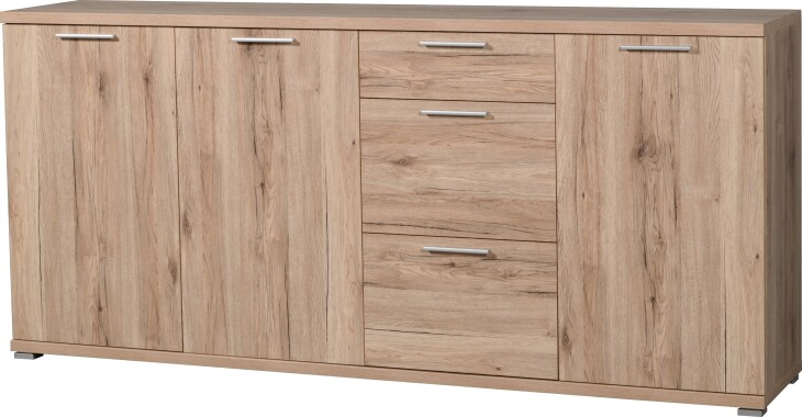 Sideboard >M-395< (BxHxT: 192x88x40 cm) in braun - 192x88x40cm (BxHxT)
