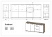 Sideboard >M-395< (BxHxT: 192x88x40 cm) in braun - 192x88x40cm (BxHxT)