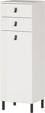Kommode >M-417< (BxHxT: 39x119x35 cm) in weiss - 39x119x35cm (BxHxT)