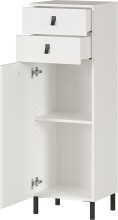 Kommode >M-417< (BxHxT: 39x119x35 cm) in weiss -...