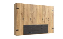 Kleiderschrank >Detroit< (BxHxT: 300x216x58 cm) in...