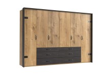 Kleiderschrank >Detroit< (BxHxT: 300x216x58 cm) in...