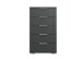 Hochkommode >Easy Plus< (BxHxT: 49x102x41 cm) in graphit - 49x102x41cm (BxHxT)