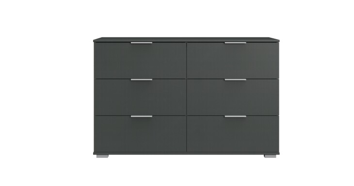Schubkastenkommode >Easy Plus< (BxHxT: 130x83x41 cm) in graphit