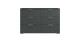 Schubkastenkommode >Easy Plus< (BxHxT: 130x83x41 cm) in graphit