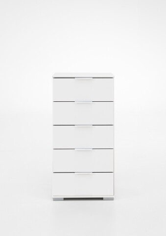 Hochkommode >Easy Plus< (BxHxT: 49x102x41 cm) in weiß - 49x102x41cm (BxHxT)