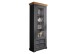 Vitrine >WZ-0133< (BxHxT: 79x214x42 cm) in grau - 79x214x42 (BxHxT)