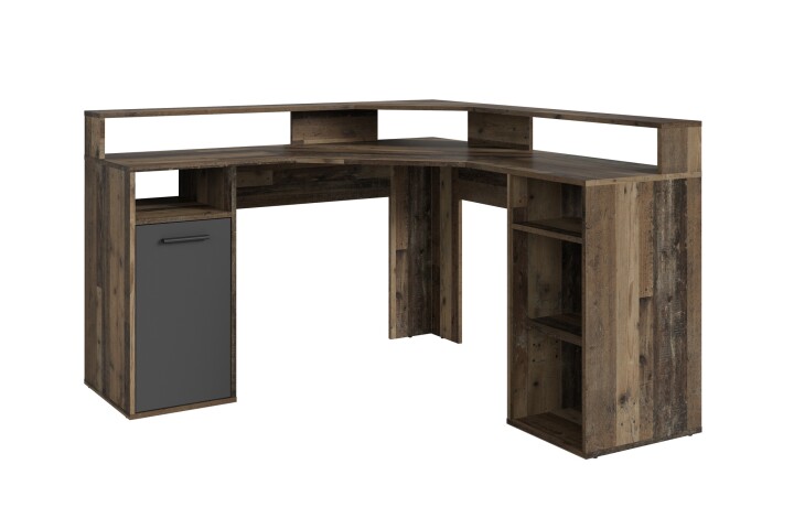 Schreibtisch >FOX< (BxHxT: 139x90,8x139 cm) in Old Style - 139x90,8x139 (BxHxT)