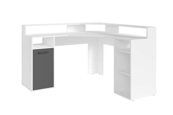 Schreibtisch >FOX< (BxHxT: 139x90,8x139 cm) in weiß - 139x90,8x139cm (BxHxT)