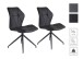 Stuhl >IMKE< (2er-Set) in schwarz - 52x90,5x62cm (BxHxT)