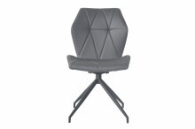 Stuhl >IMKE< (2er-Set) in grau - 52x90,5x62cm (BxHxT)