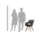 Stuhl >KLARA< (2er-Set) in grau aus Samt - 52x89x63,5cm (BxHxT)