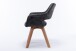 Stuhl >KLARA< (2er-Set) in grau aus Samt - 52x89x63,5cm (BxHxT)