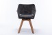 Stuhl >KLARA< (2er-Set) in grau aus Samt - 52x89x63,5cm (BxHxT)