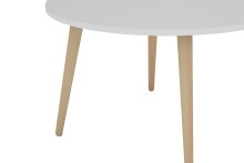 Couchtisch >LASSE< (BxHxT: 80x46x80 cm) in weiß - 80x46x80cm (BxHxT)