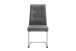 Esszimmerstuhl >MARLEN-XXL< (2er-Set) in grau aus Microfaser - 47x96x62 (BxHxT)