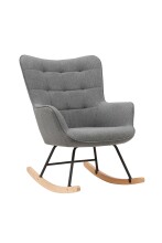 Schaukelstuhl >RICHIE< (BxHxT: 72x92x92 cm) in grau - 72x92x92 (BxHxT)