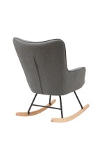 Schaukelstuhl >RICHIE< (BxHxT: 72x92x92 cm) in grau - 72x92x92 (BxHxT)