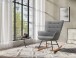Schaukelstuhl >RICHIE< (BxHxT: 72x92x92 cm) in grau - 72x92x92 (BxHxT)