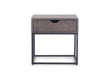 Nachttisch >SAMUEL< (BxHxT: 45x45x35 cm) in grau - 45x45x35 (BxHxT)
