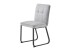 Stuhl >TALEA< (2er-Set) in hellgrau aus Microfaser - 47x88x59cm (BxHxT)