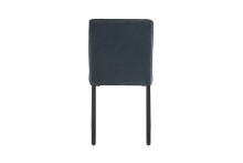 Stuhl >TALEA< (2er-Set) in grau aus Microfaser - 47x88x59cm (BxHxT)