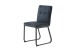Stuhl >TALEA< (2er-Set) in grau aus Microfaser - 47x88x59cm (BxHxT)