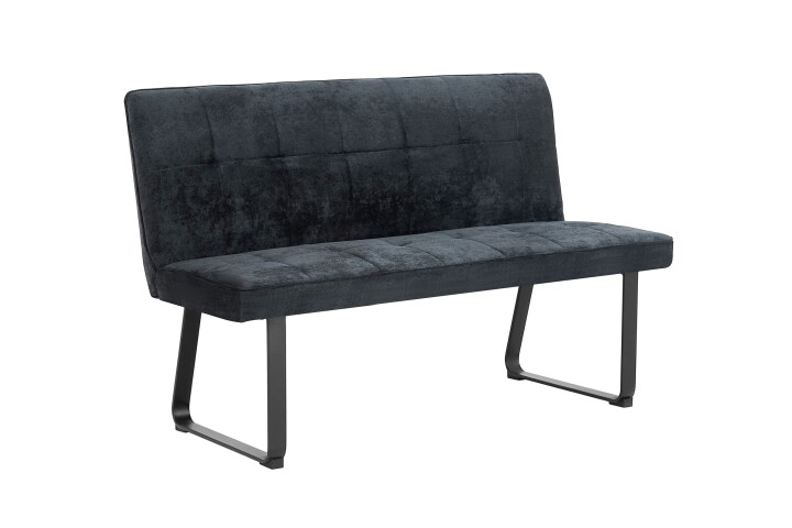 Bank >TALEA< (BxHxT: 140x92x59 cm) in grau aus Microfaser - 140x92x59cm (BxHxT)