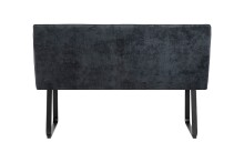 Bank >TALEA< (BxHxT: 140x92x59 cm) in grau aus Microfaser - 140x92x59cm (BxHxT)